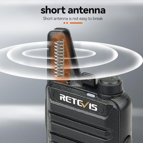 Retevis RT22 Compact & Lightweight FRS Walkie Talkies Long Range (4 Pack) | For Small Business, Camping, Hiking, Cruise, Safe Short Antenna, Comfortable to Carry, Loud & Clear Audio, USB-C