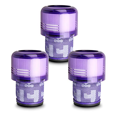 Lemige 3 Pack Vacuum Filters Replacement Parts Compatible with Dyson V11 Origin V11 Torque Drive V11 Animal V11 Complete V11 Extra V15 Detect V15s Detect Submarine Vacuums, Compare to Part 970013-02