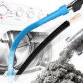 Holikme Dryer Vent Cleaner Kit 2Pack - Lint Vacuum Attachment & Brush | Blue Dryer Vent Vacuum Hose Attachment & Brush Reach Deep Traps - Remove Hidden Lint, Speed Drying & Reduce Fire Risk