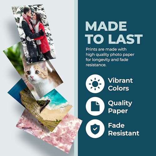 Photo Prints - Glossy - 5x7 - Standard Size - Upload Your Own Photos - Personalized Picture Prints - Custom Printed Photos for Home Decor - Made in the USA - Custom Prints for Picture Frames and Wall Art