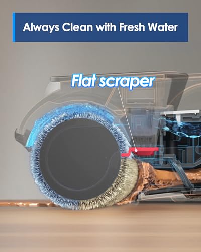 Tineco iFLOOR 5 Breeze Complete Wet Dry Vacuum Cordless Floor Washer, One-Step Cleaning for Hard Floors, Edge Clean, Auto Self-Cleaning, Lightweight & Cordless Design