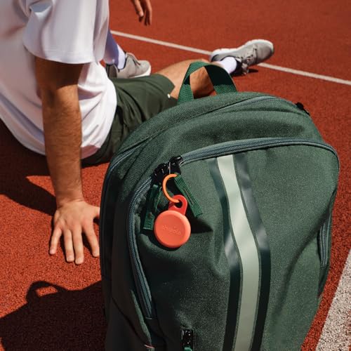 Chipolo Loop - Rechargeable Bluetooth Tracker for Key and Item Locator | Compatible with Apple or Google, Call Your Phone & Out of Range Alerts for Android (Charcoal)