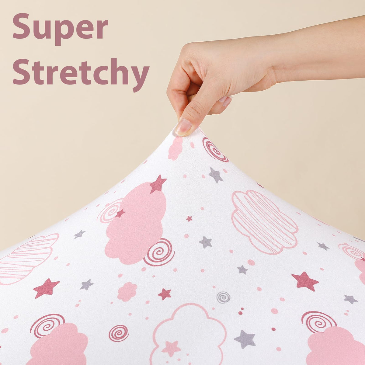 Baby Crib Sheets Girl, 3 Pack Toddler Bed Sheets Fitted 52”x28”
