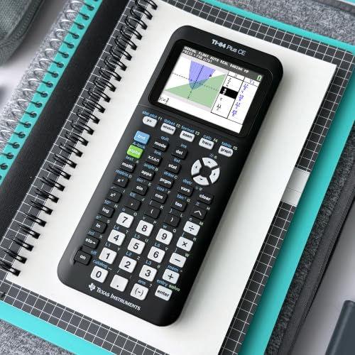 Texas Instruments TI-84 Plus CE Color Graphing Calculator, Black | Computer version included, USB charging, Full color, Faster than TI-84 Plus