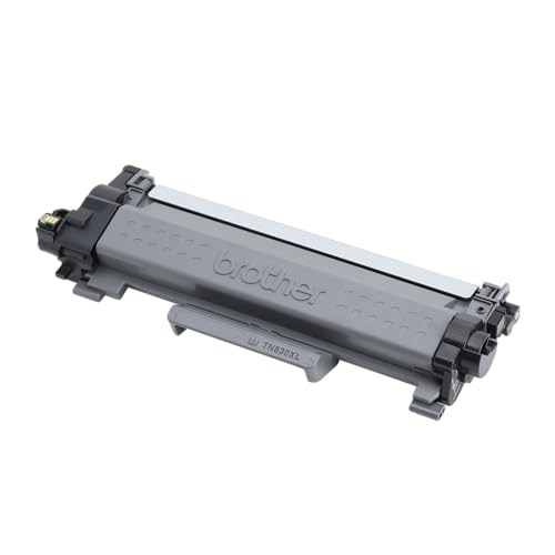Brother TN830XL Toner Cartridge, Genuine Black High Yield | Compatible with DCP-L2640DW and HL-L2460DW; yields up to 3,000 pages for monochrome laser printers