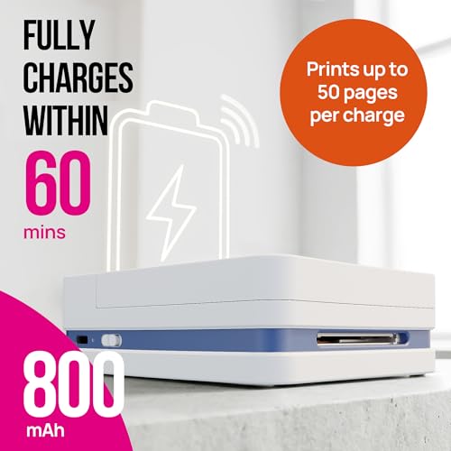 Nelko PP01 Photo Printer, 2x3 Portable Photo Printer, Mini Printer, White | Instant Color Inkjet Printer for Smartphone, Sticky-Back Photos, Bluetooth Compatible with iOS & Android, AI App Editing