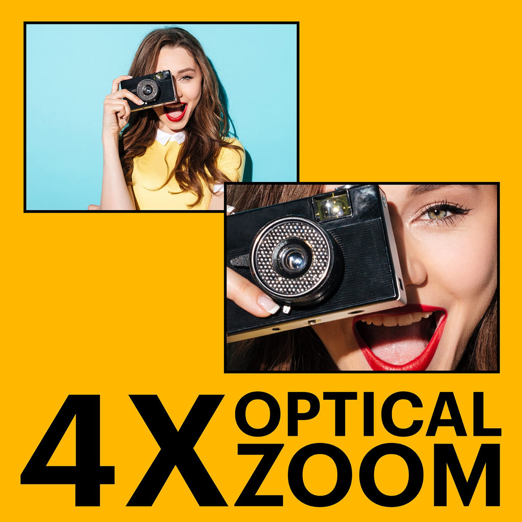 Kodak PIXPRO FZ45 16MP Compact Digital Camera, 4X Optical Zoom, AA, Black | 1080p Full HD Video, 27mm Wide Angle Lens, 2.7 Inch LCD, Point and Shoot, Digicam, Travel and Family Photos