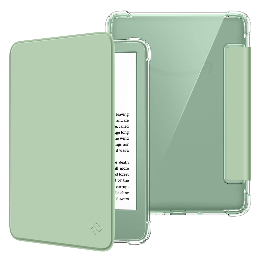 Fintie Slim TPU Case for 6" Kindle 11th Generation 2024/2022, Agave Green | Ultra Clear Transparent Soft TPU Back Cover Lightweight Shell, Auto Wake/Sleep,for All-New Kindle 2024/2022 11th Gen e-Reader