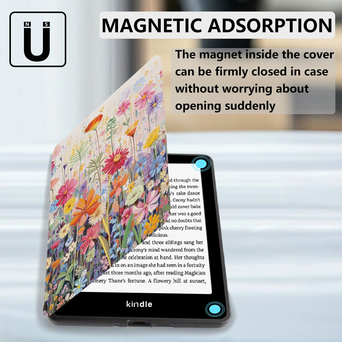 MOROCK Case for 6.8" Kindle Paperwhite 11th Generation 2021, Blossoms