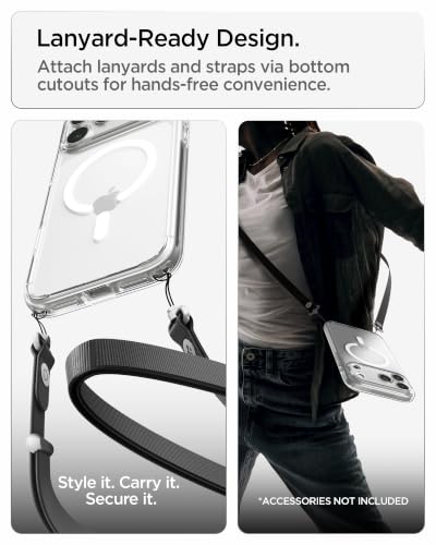 Spigen for iPhone 18 Pro Max Case, for iPhone 17 Pro Max Case, Clear White | Ultra Hybrid MagFit, Anti-Yellowing Resin, Air Cushion Tech, Military-Grade Drop Protection, Compatible with MagSafe
