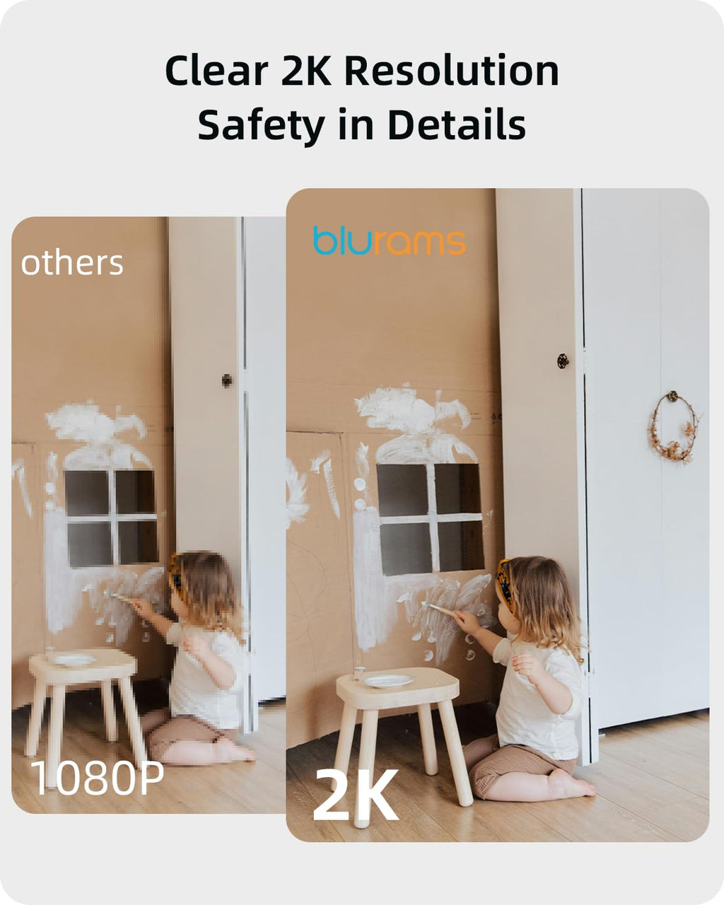 blurams Security Camera, 2K Indoor Camera 360° Pet Camera for Home Security | Motion Tracking, Dual-Band WiFi6, 2-Way Audio, IR Night Vision, Siren, Compatible with Alexa & Google Assistant