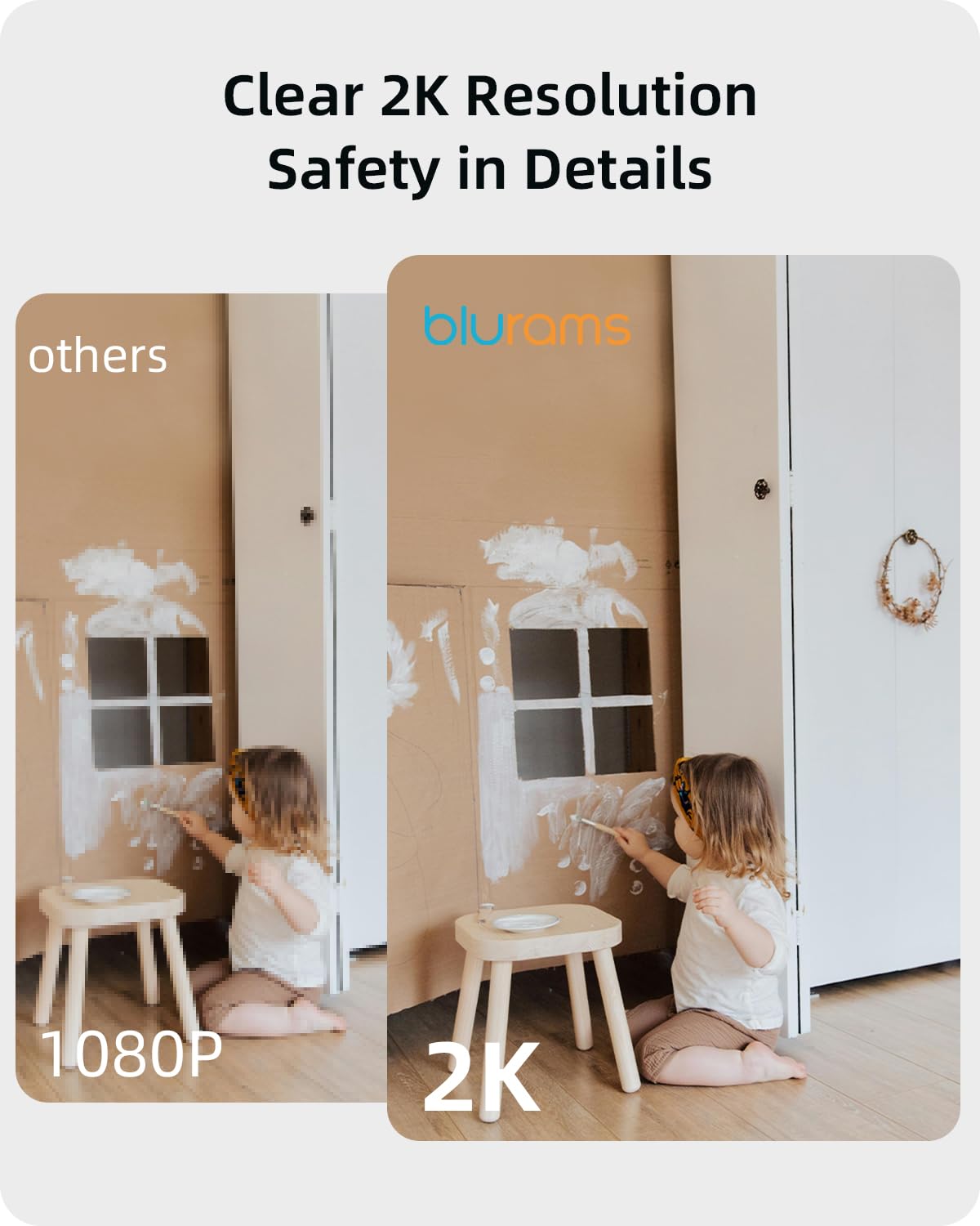blurams Security Camera, 2K Indoor Camera 360° Pet Camera for Home Security | Motion Tracking, Dual-Band WiFi6, 2-Way Audio, IR Night Vision, Siren, Compatible with Alexa & Google Assistant