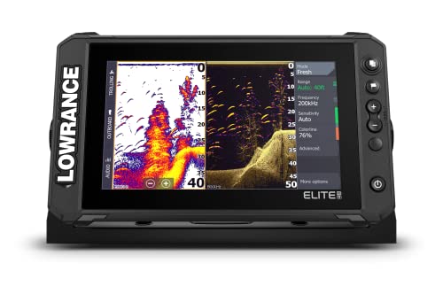 Lowrance Elite FS Fish Finder/Chartplotter, 7-12 Inch, C-MAP Charts | 7, 9, 10 or 12-inch display; transducer options; Preloaded C-MAP DISCOVER OnBoard Charts; networking; ActiveTarget 2 XL ready