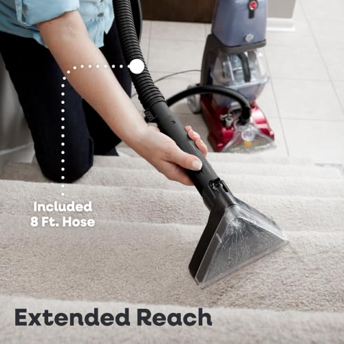 Hoover PowerScrub Deluxe Carpet Cleaner Machine, Pet & Upholstery Tools | Deep Cleaning Carpet Shampooer Machine, SpinScrub Brushes, HeatForce Drying, Pair with Hoover Carpet Cleaner Solution