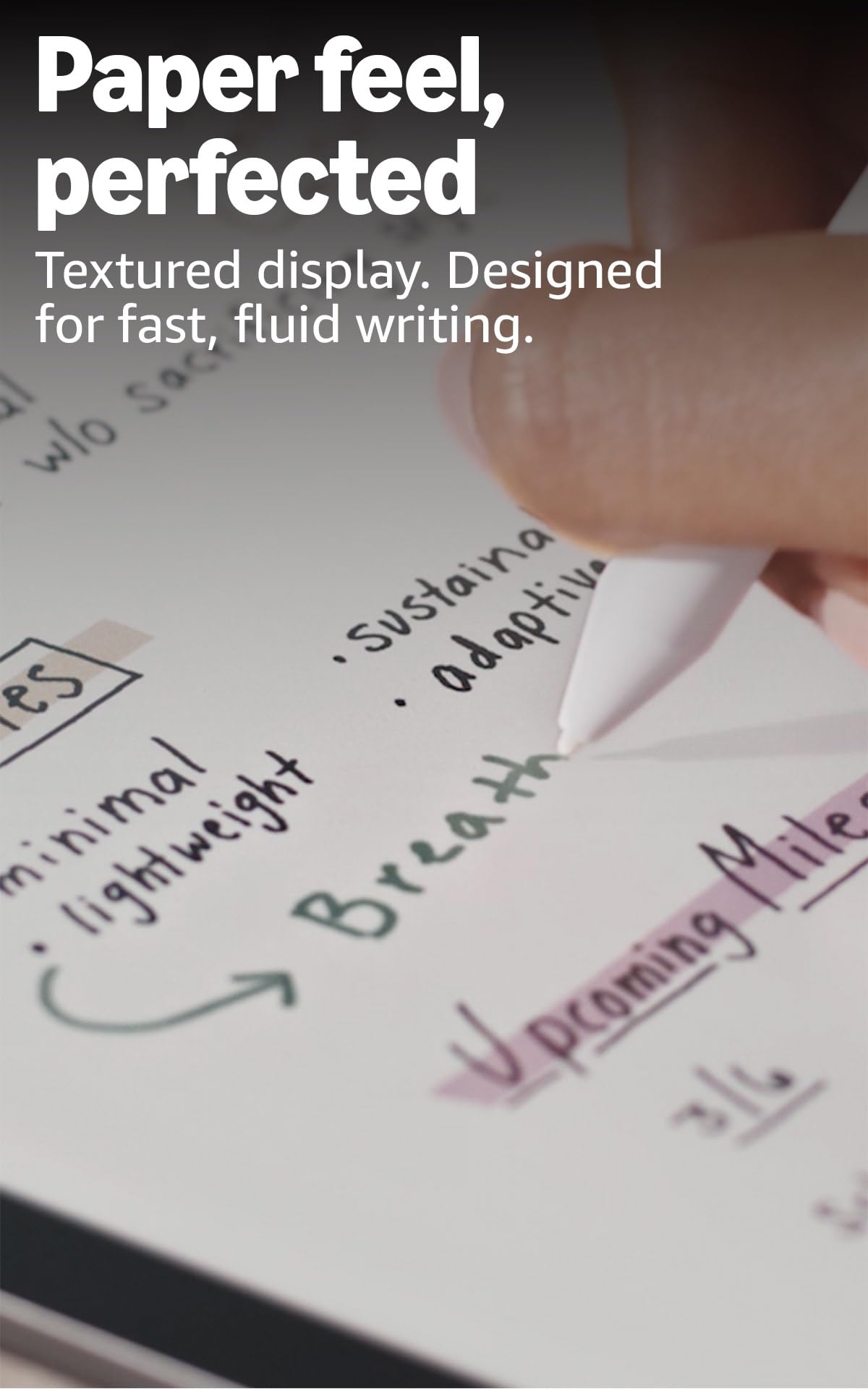 Amazon Kindle Scribe Colorsoft 64GB (newest model) — 11” paper-like color display — Write in notebooks, docs, and books. Read in any light. Pen included - Graphite
