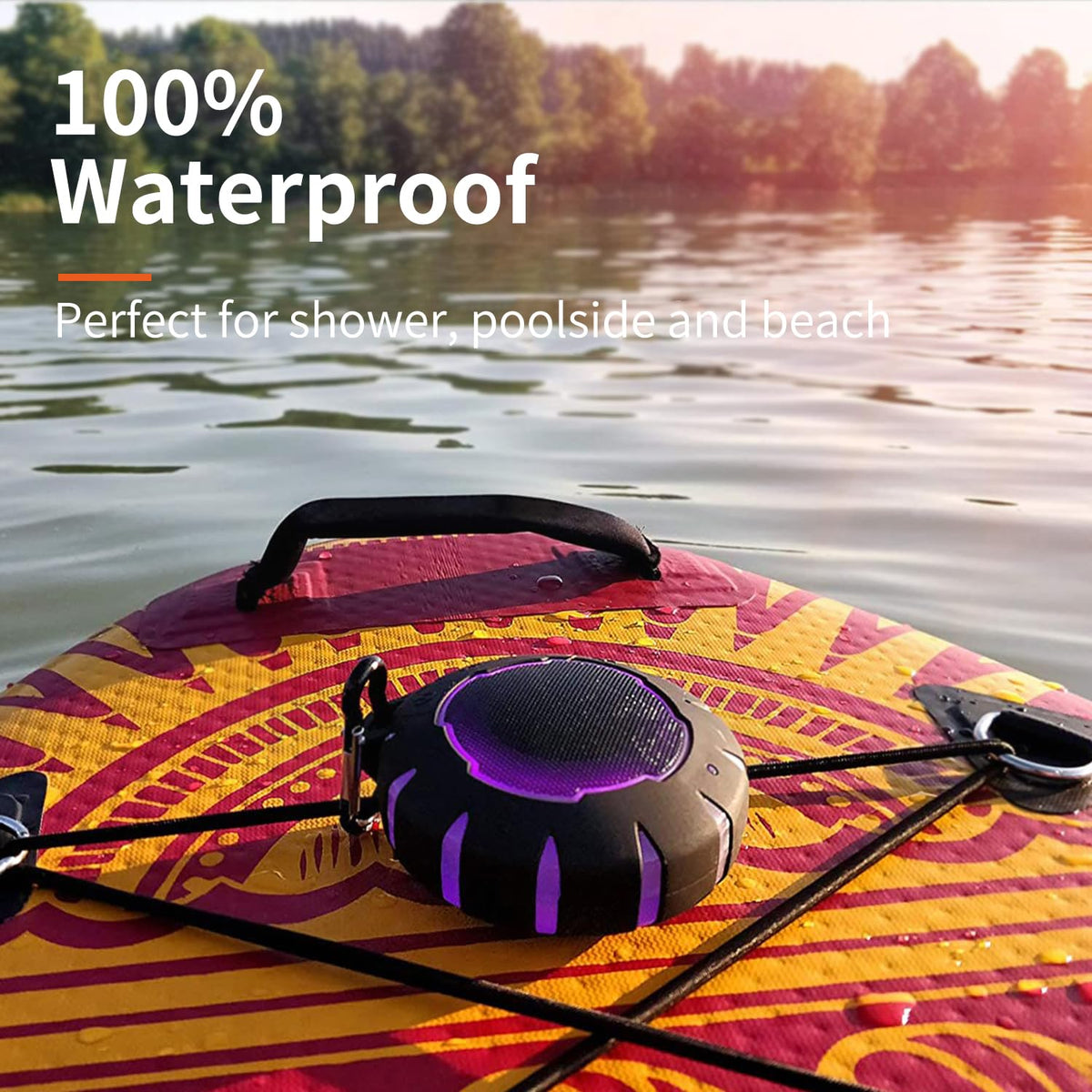 HEYSONG Bluetooth Shower Speaker, IP67 Waterproof, Portable, Clear Sound | Small, Floats on Water, Dustproof, Durable, for Pool, Beach, Kayak & Paddle Board, Gift for Teen Boys & Girls