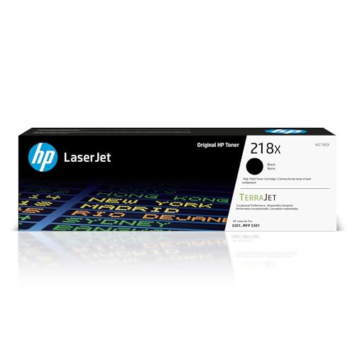 HP 218X Black High-Yield Toner Cartridge | Works with Color LaserJet Pro 3201, MFP 3301 Series | W2180X