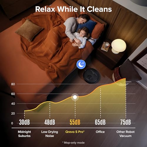 roborock 2026 New Qrevo S Pro Robot Vacuum and Mop, 18,500Pa Suction | Multifunctional Dock with 167℉ Mop Self-Cleaning, Smart Obstacle Avoidance, Anti-Tangle Brush, Liftable Spinning Mop, Black