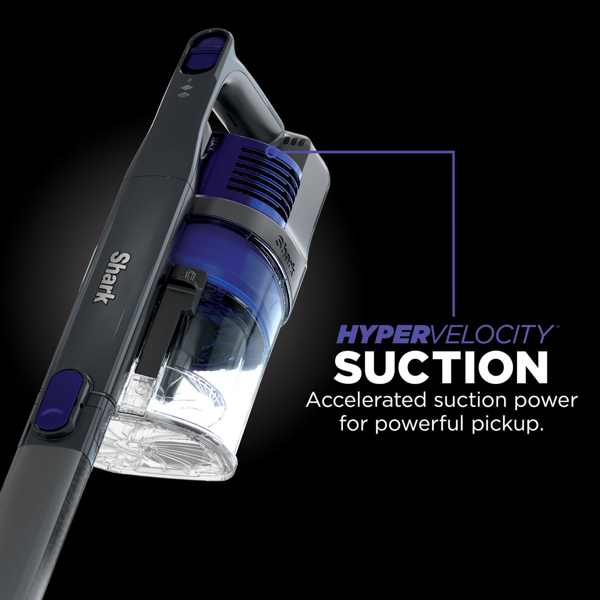 Shark Pet Cordless Stick Vacuum, 40-Min Runtime, Lightweight, Grey, IX141 | Powerful Suction, XL Dust Cup, LED Headlights, Removeable Handheld Vacuum for Carpet & Hard Floors, Crevice & Pet Tool​