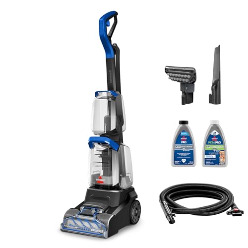 BISSELL TurboClean PET, Upright Carpet & Upholstery Cleaner, 3948 | TurboClean technology for powerful pet hair and stain removal; upright design for full-room carpet care