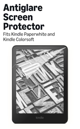 Antiglare Screen Protector (2 Pack), for Amazon Kindle Paperwhite (2024 Releases) and Kindle Colorsoft