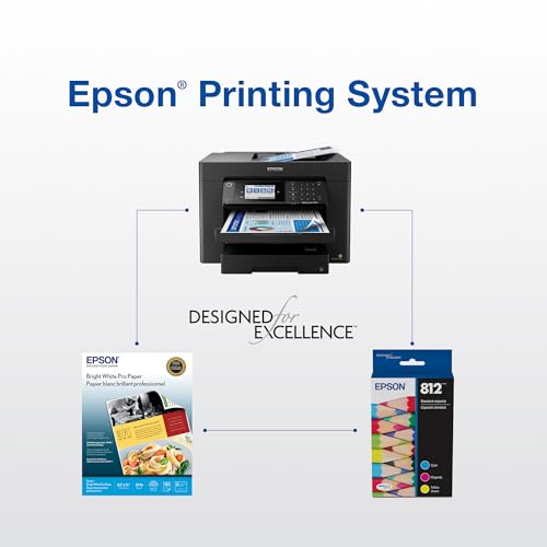 Epson 812 Genuine Ink Cartridge XL Black and Standard Color Combo Pack | Works With WorkForce Pro WF-7310 WF-7820 WF-7840 EC-C7000 Printers