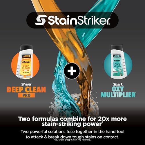 Shark StainStriker Portable Carpet/Upholstery Cleaner, 4 Tools, PX202BRN | For Carpet, Upholstery & Area Rugs, Stain & Odor Remover, Full Size Solutions, 3.5" Stain, 7" Stain, Crevice & Pet Mess Tools