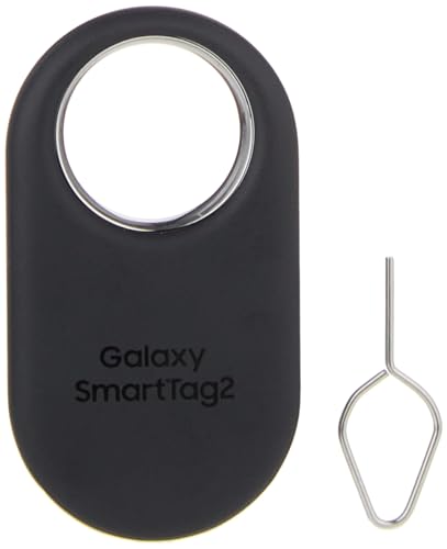 Samsung SmartTag2 (2023) Bluetooth + UWB, IP67 Water and Dust Resistant, Findable via App, 1.5 Year Battery Life - Black (International Version)