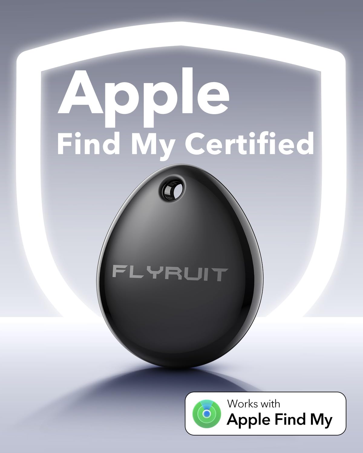 Air Tracker Tags-4 Pack for Apple Find My, iOS Only, Official MFi Certified | Mini Bluetooth Key Finder locator with sound, Travel Cruise Essential, Smart Luggage tracker for iPhone, Suitcases, Backpack
