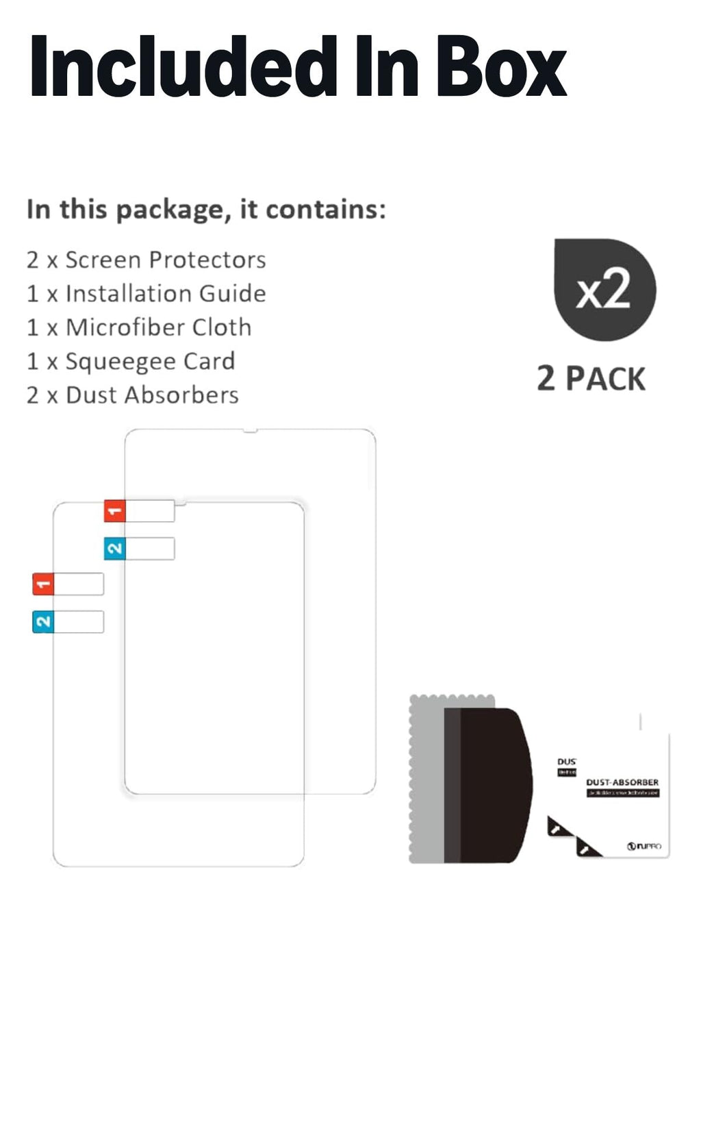 Antiglare Screen Protector (2 Pack), for Amazon Kindle Paperwhite (2024 Releases) and Kindle Colorsoft