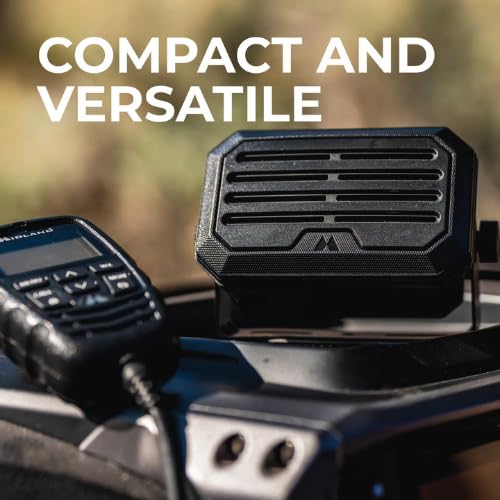 Midland SPKMINI 10W IP67 External Speaker | 180 Degrees Swivel Base, Universal Compatibility with a Standard 3.5mm Audio Plug for Use with all CB's, MXT's and Others