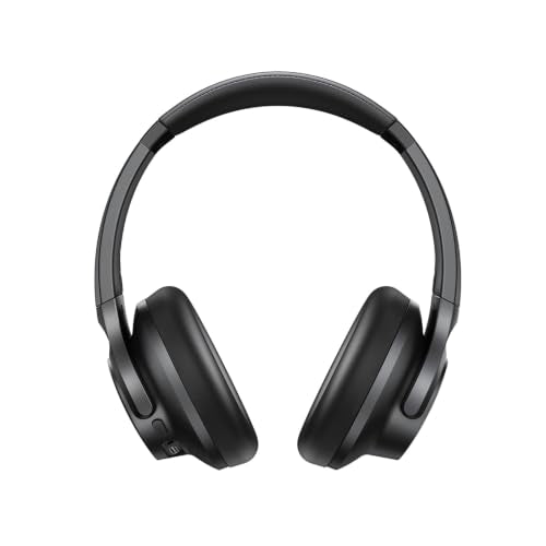 Soundcore by Anker Q20i Hybrid Active Noise Cancelling Headphones, Black | Over-Ear, Bluetooth, 40H ANC Playtime, Hi-Res Audio, Big Bass, Transparency Mode, Customize via App, Travel, Home, Office