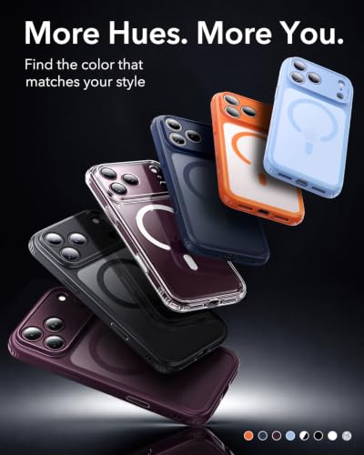 ESR Classic Hybrid for iPhone 17/18 Pro Case, Clear | Long-Lasting Anti-Yellowing, Ultra-Thin, Compatible with MagSafe, 3X Military-Grade Protection, Camera Control