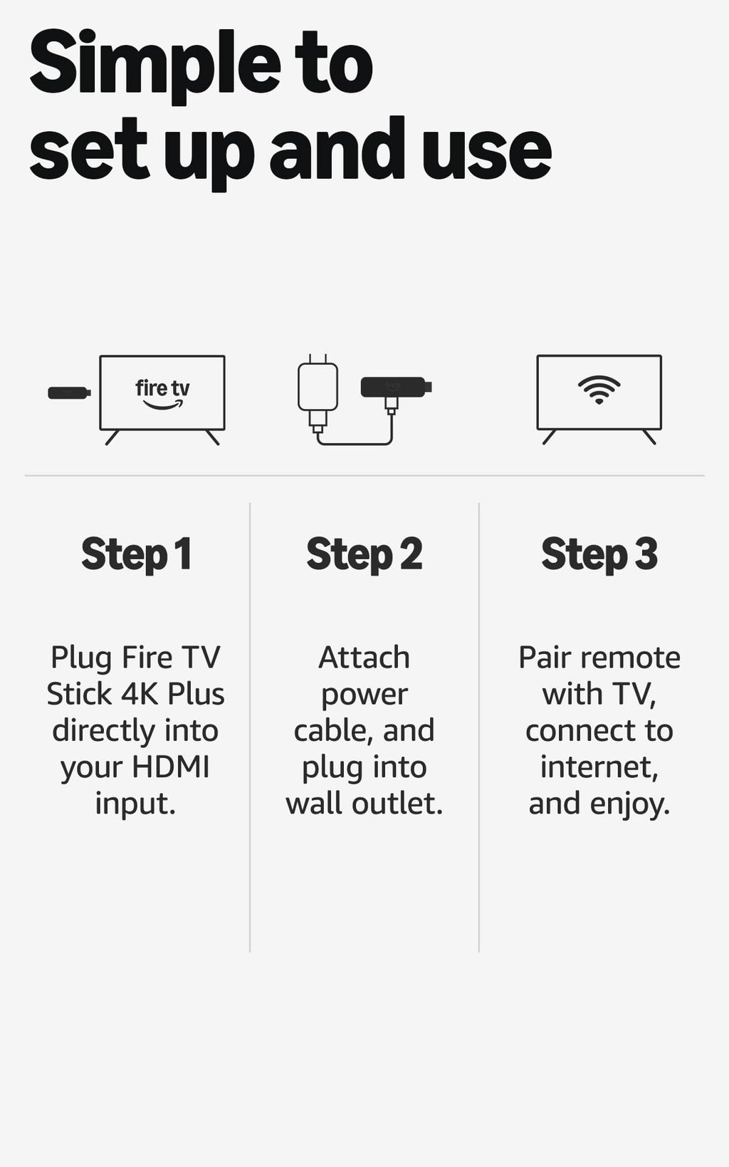 Amazon Fire TV Stick 4K Plus with AI-powered Fire TV Search, Wi-Fi 6, stream hundreds of thousands of movies and shows, free & live TV, find shows faster with Alexa+