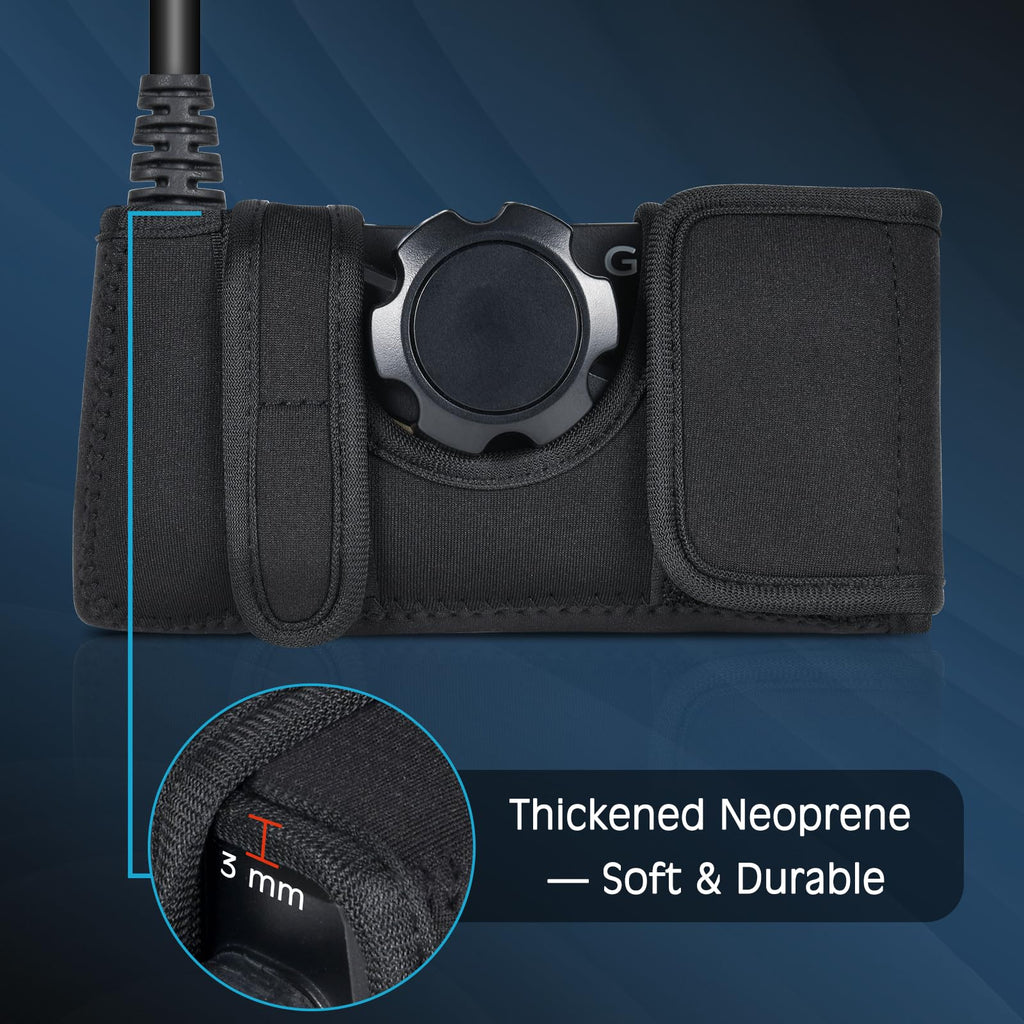Vivelancia Premium Travel Transducer Cover for Garmin Livescope LVS34 | Waterproof Protective Case for Garmin Transducer Accessories