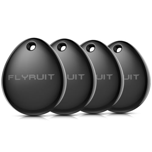 Air Tracker Tags-4 Pack for Apple Find My, iOS Only, Official MFi Certified | Mini Bluetooth Key Finder locator with sound, Travel Cruise Essential, Smart Luggage tracker for iPhone, Suitcases, Backpack