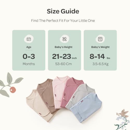 Momcozy Swaddles for Newborns, Quiet Fastener Swaddle for Infant 0-3 Months | New-Parent-Friendly Sleep Sack, Reduce Startle Reflex, Newborn Boys Girls Registry Essentials, 2-Pack, Bloom