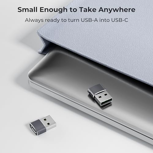 Basesailor USB to USB C Adapter,USBC Female to USB A Male Charger Adapter