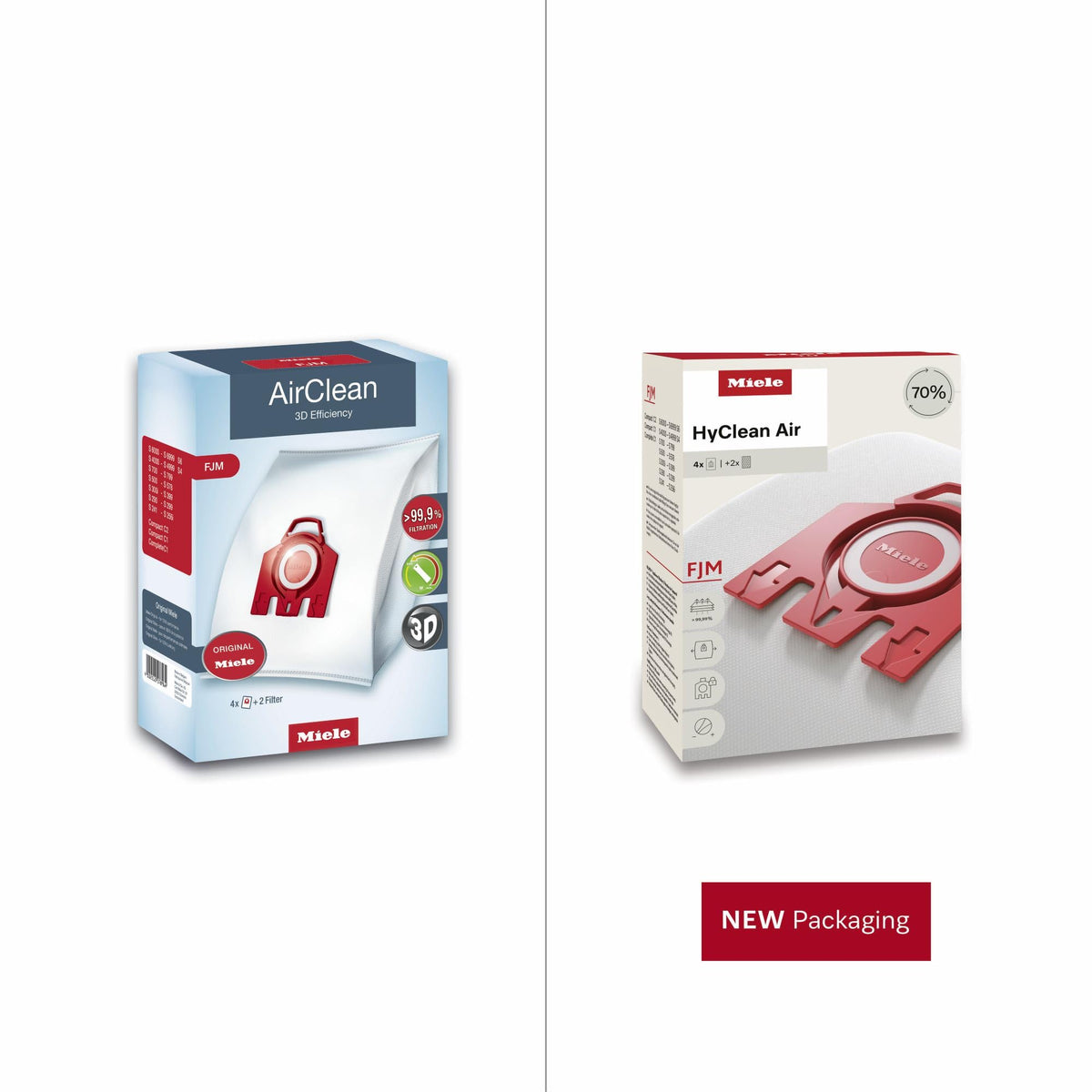 Miele FJM Vacuum Cleaner Bags, 4-Pack for Select Canister Vacuums