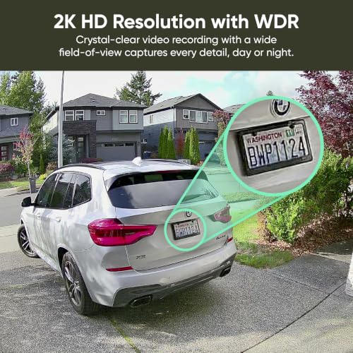 WYZE Solar Cam Pan, 2K Security Cameras Wireless Outdoor, Battery Powered | 360° Pan-Tilt, Battery Powered, 2.4 GHz Wi-Fi camera, AI motion detection, Color night vision, Cameras for home security