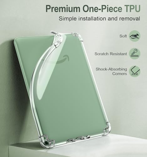 MoKo Case for 6" Kindle (11th Generation-2024/2022),Clear
