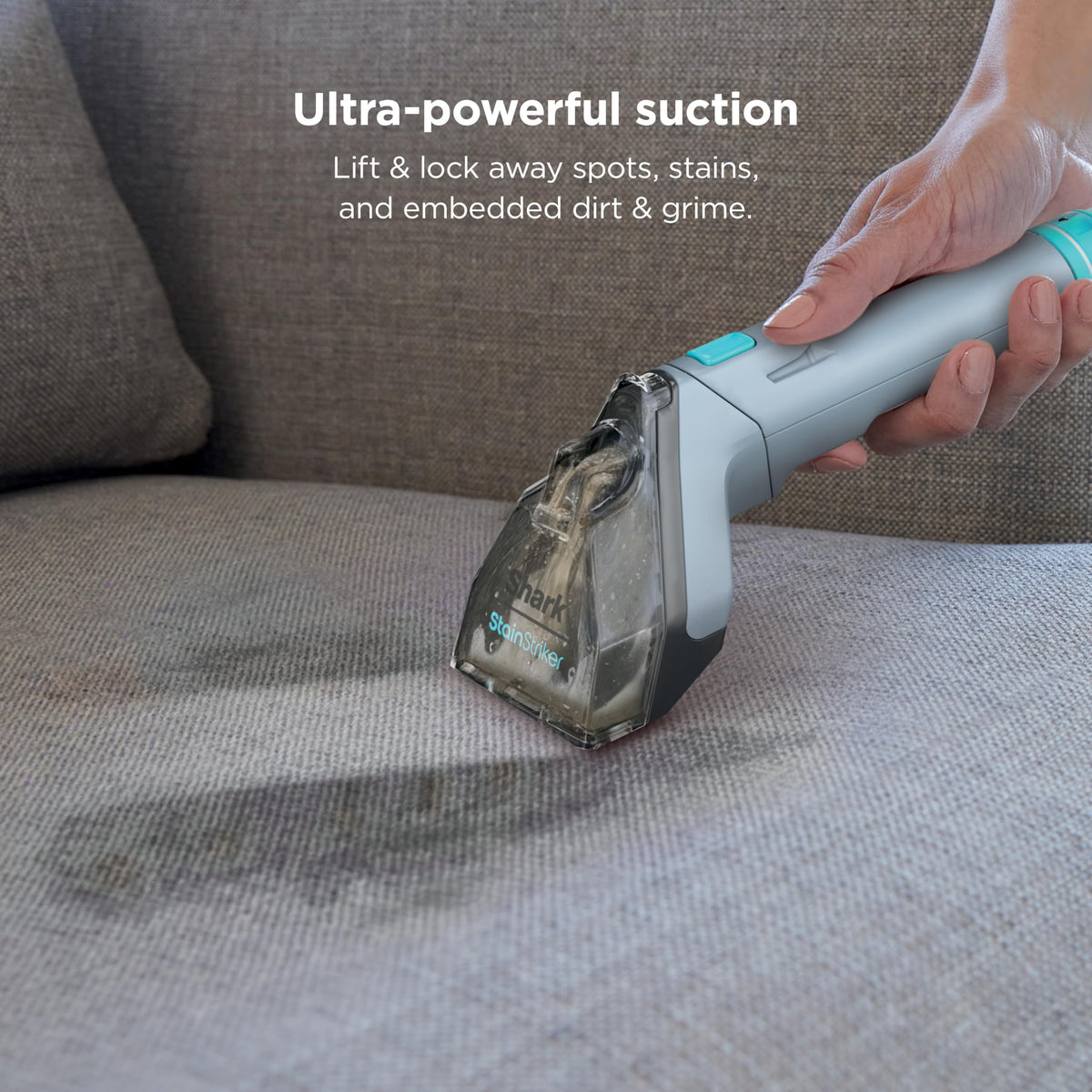Shark StainStriker Portable Carpet/Upholstery Cleaner, 4 Tools, PX202BRN | For Carpet, Upholstery & Area Rugs, Stain & Odor Remover, Full Size Solutions, 3.5" Stain, 7" Stain, Crevice & Pet Mess Tools