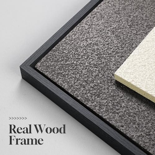 3D Large Framed Brown Abstract Wall Art for Living Room, 3Piece 24x36 In | Solid Wood Frames, Sandstone Textured Artwork for Walls, Black White Geometric Sculptural Pictures Wall Decor Bedroom Office