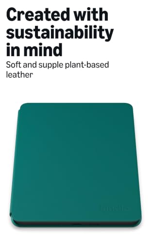 Amazon Plant-Based Leather Case- Lightweight, Protective Cover Designed with Sustainability in Mind for Kindle Paperwhite and Kindle Colorsoft