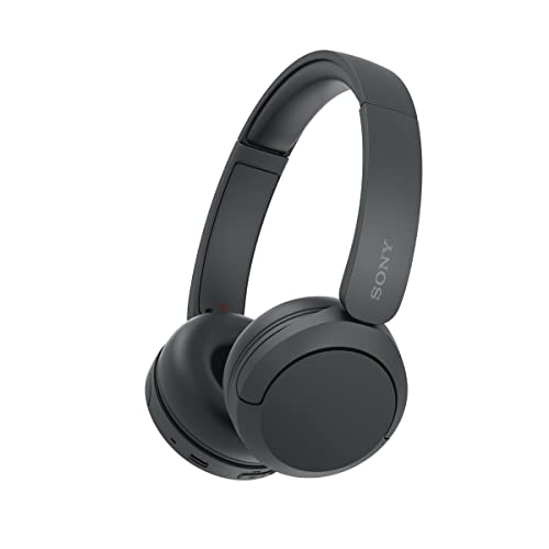 Sony WH-CH520 Wireless On-Ear Bluetooth Headphones with Microphone, Black | Comfortable Lightweight Design, Up to 50 Hrs Battery with Quick Charging, Multipoint Connection, Clear Calls, Swivel design