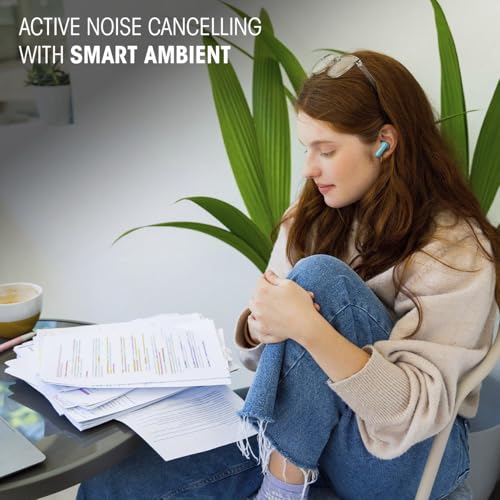 JBL Vibe Beam 2 - Noise Cancelling Earbuds - Black | JBL Pure Bass sound, Active Noise Cancelling with Smart Ambient, 4 mics for crisp, clear calls, Water and dust resistant