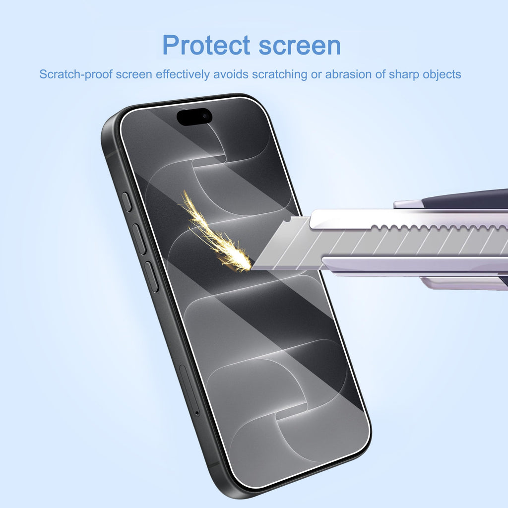 Ailun 3 Pack Screen Protector for iPhone 18 Pro/iPhone 17 Pro | 6.3 inch, Tempered Glass, Installation Frame, Sensor Protection, Dynamic Island Compatible, Case Friendly