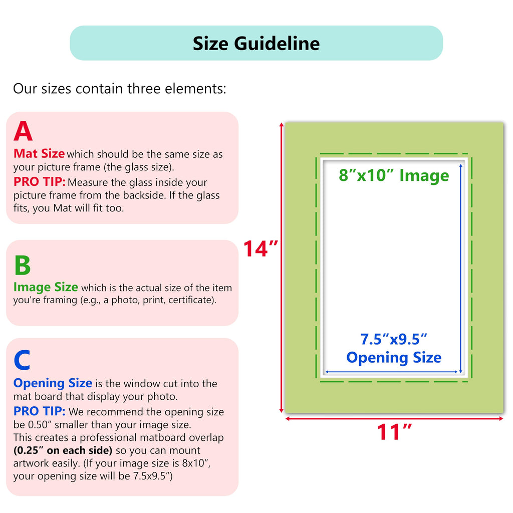 Poster Master Antique White Matboard – 4-Ply Acid-Free Picture Mat Board with 45° Beveled Cut, Made in USA, Custom Cut to Any Size, 1/16" Thickness for Framing & Displays