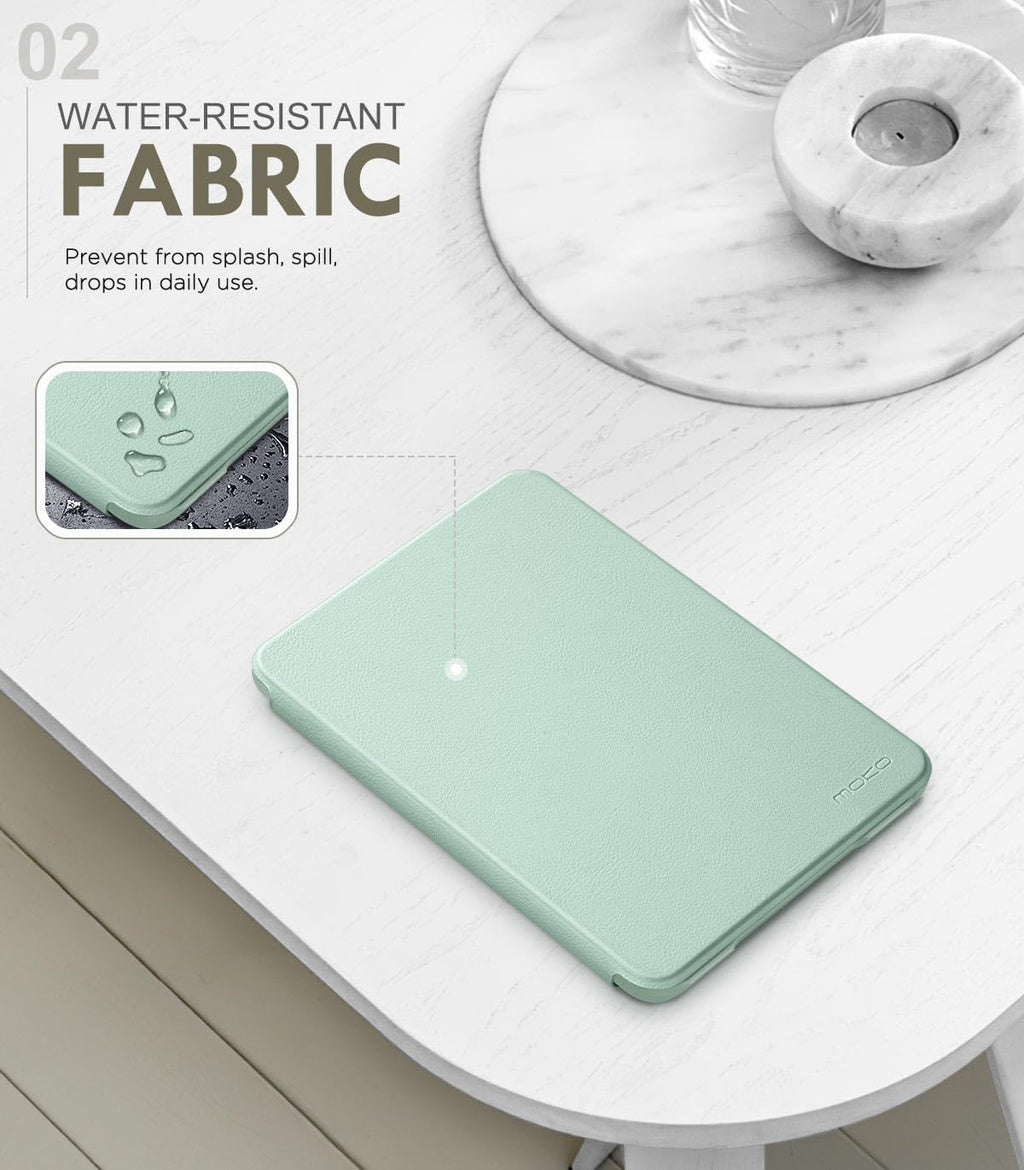 MoKo Case for 6" Amazon Kindle Basic 11th Gen 2024/2022, Matcha | Lightweight Shell Cover, Auto Wake/Sleep, Slim, Waterproof, for Amazon Kindle Basic 11th gen