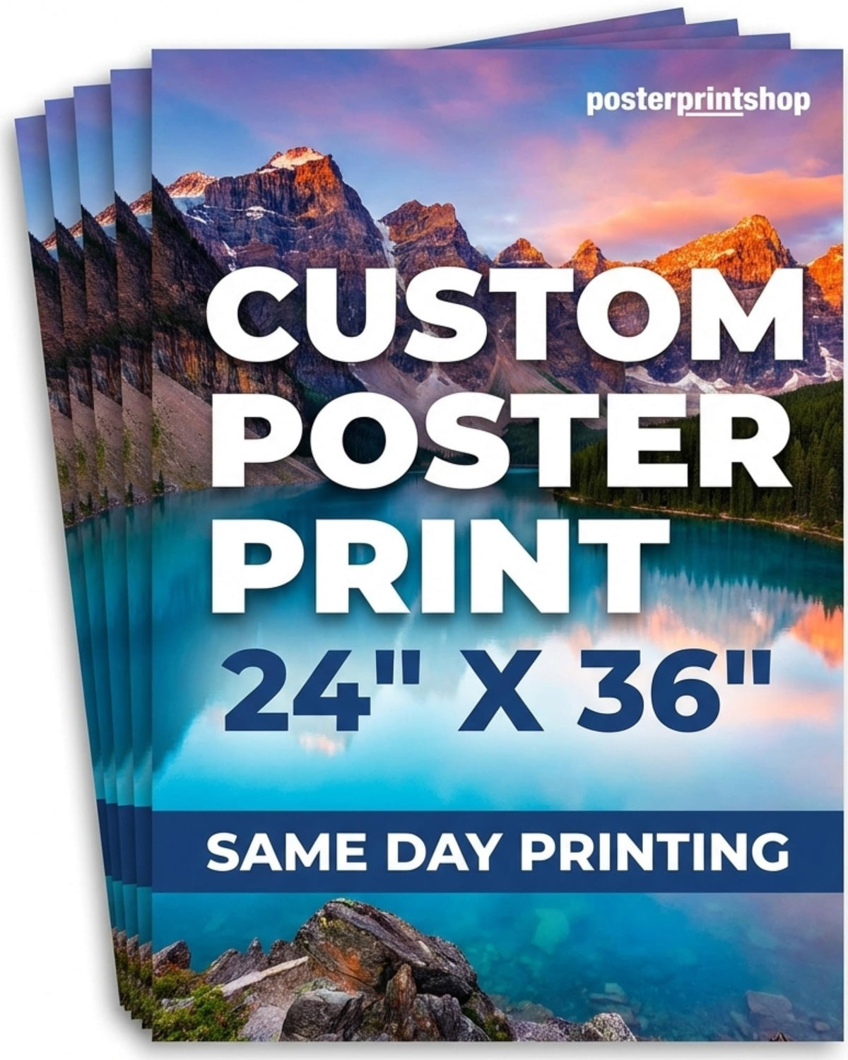 Custom Poster 24x36 inches - Same Day Printing Custom Print w/Your Photo | Premium Photo-Quality Paper - Personalized Custom Posters - Shipped in Strengthened Tube - Available in Matte or Gloss Finish